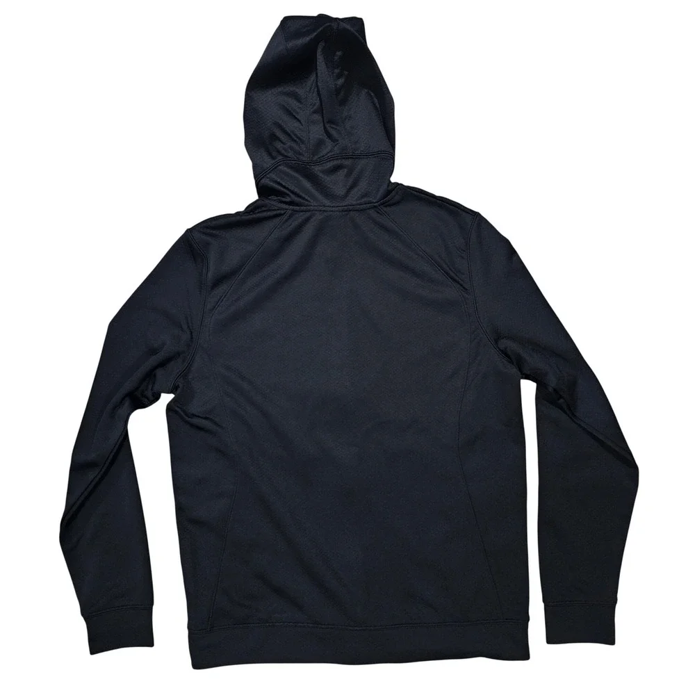 Jordan Men M Black Full Zip Hoodie Athletic Jumpman Logo Sweatshirt
